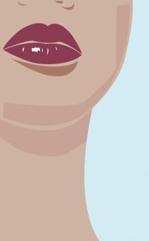 Woman's lips