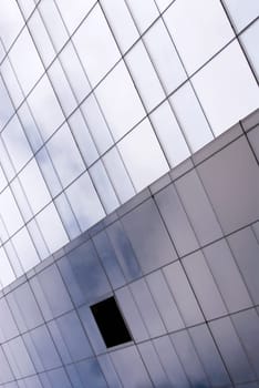 Close_up of an open window in a building