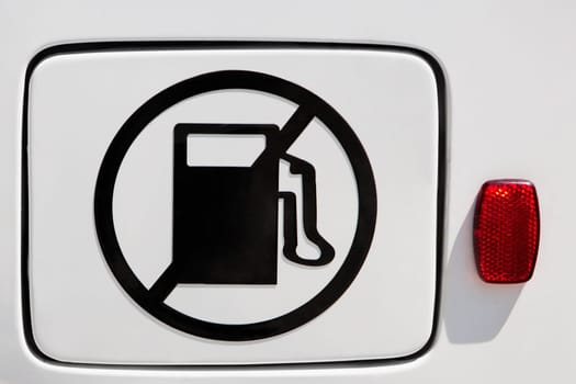 Close_up of an electric car, Los Angeles, California, USA