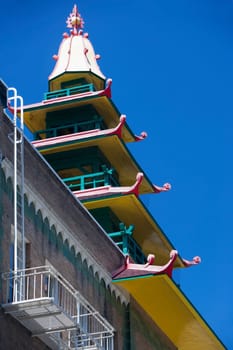 Low angle view of a building, Chinatown, San Francisco, California, USA