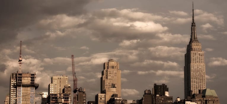Buildings in a city, Empire State Building, Manhattan, New York City, New York State, USA