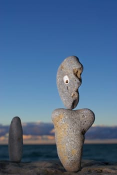 Pebbles on the beach