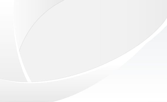 White vector panoramic background with wavy lines and shadows