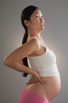 Pregnant woman suffering from backache