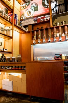 Interiors of a cafe kitchen