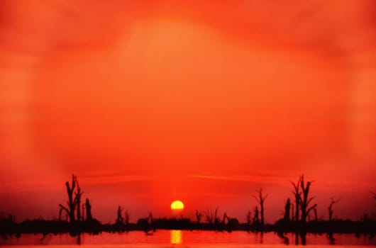 Sunrise over the sea