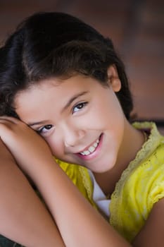 Portrait of a girl smiling