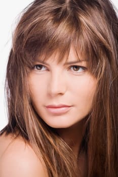 Close_up of a young woman
