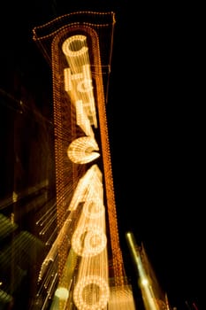 Low angle view of an information board, Chicago Theater, Chicago, Illinois, USA