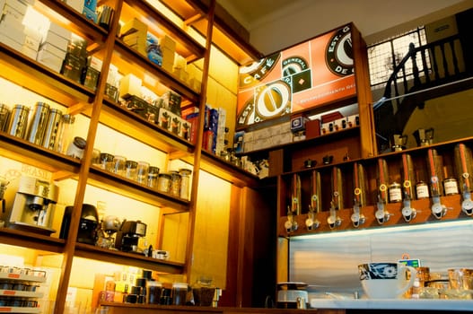 Interiors of a cafe kitchen