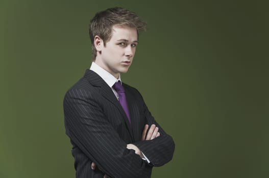 Portrait of a businessman with his arms crossed