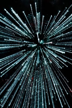 Close_up of fiber optic cables