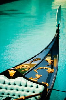 High angle view of a tourboat on a lake, Las Vegas, Nevada, USA