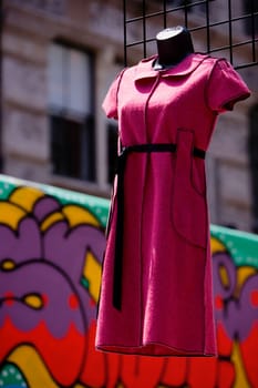 Low angle view of a mannequin, Soho, Manhattan, New York City, New York State, USA