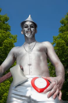 Close_up of a man dressed as a fictional character, Washington DC, USA