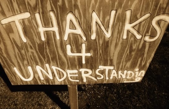 Close_up of a signboard