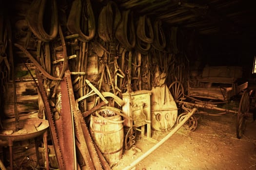 Interiors of a workshop, Old Trail Town, Cody, Wyoming, USA