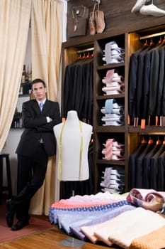 Customer in a clothing store