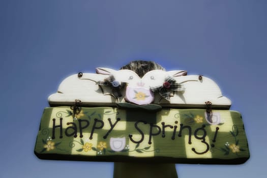 Low angle view of an information board