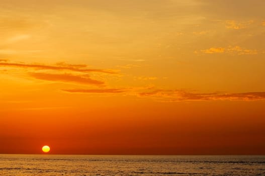 Sunset over the sea, Florida Keys, Florida, USA