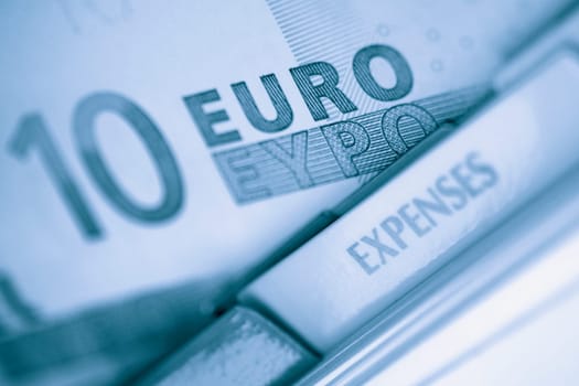 Close_up of ten Euro banknote