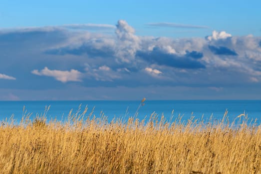 Clouds over the sea