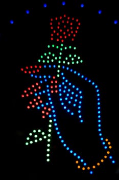 Close_up of a neon sign, Boys Town, Chicago, Illinois, USA