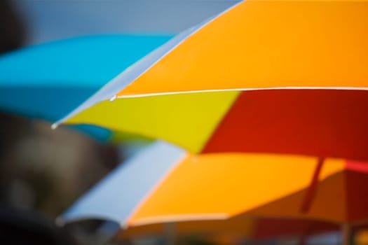Close_up of a beach umbrella