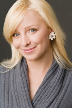 Portrait of a young woman smiling