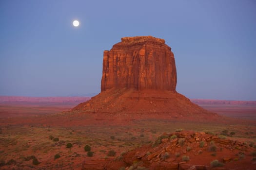 Rock formations on a landscape, Monument Valley Tribal Park, Arizona_Utah, USA