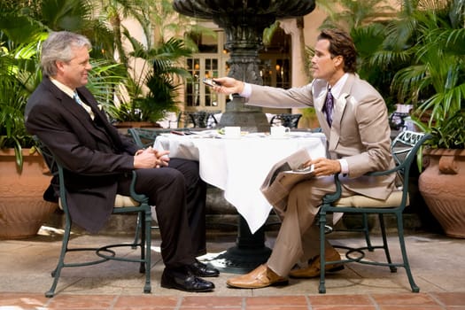 Businessmen at a meeting in a hotel, Biltmore Hotel, Coral Gables, Florida, USA