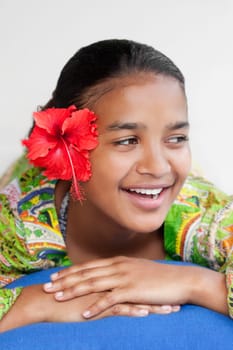 Close_up of a woman smiling