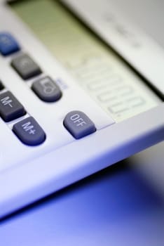 Close_up of a calculator