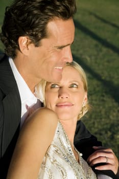 Close_up of a couple smiling, Biltmore Golf Course, Coral Gables, Florida, USA