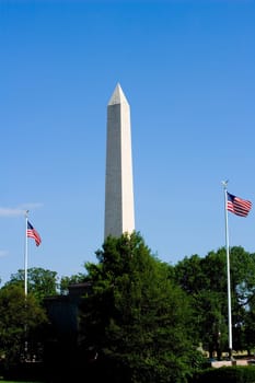 Low angle view of an obelisk, Washington Monument, Washington DC, USA