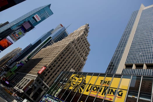 Skyscrapers in a city, Times Square, Manhattan, New York City, New York State, USA