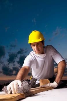 Portrait of a male carpenter