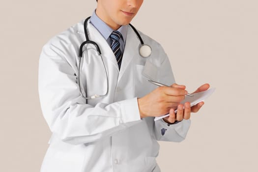 Doctor writing a prescription