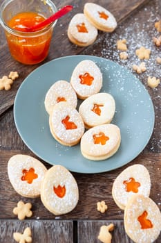Jam filled sugar cookies for a Happy Easter