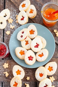 Jam filled sugar cookies for a Happy Easter