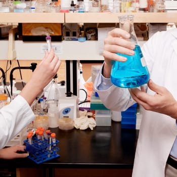 Doctors researching in a laboratory