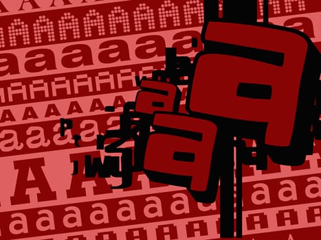 Close-up of alphabets