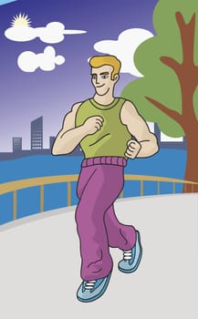 Man running