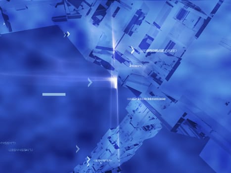 3-d pattern on a blue background