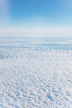 Cloudscape. Blue sky and white cloud. Cumulus cloud.