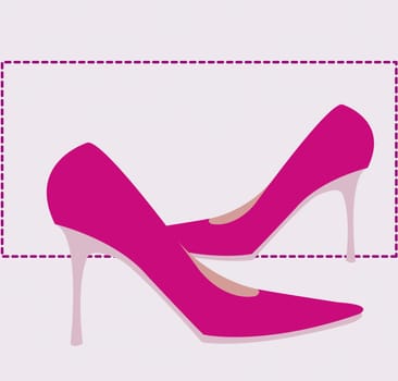 Pair of high heels