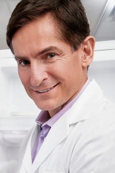 Portrait of a doctor smiling in a laboratory
