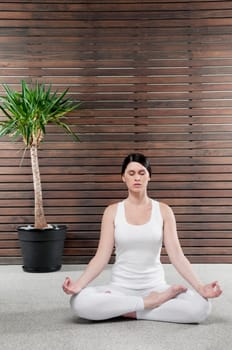 Woman meditating