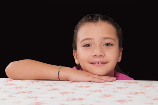 Portrait of a girl smiling