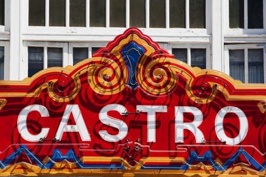 Close_up of an entrance sign, Castro District, San Francisco, California, USA